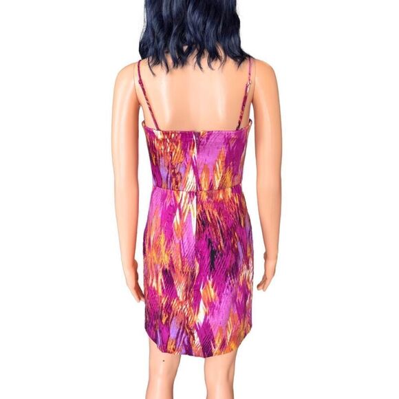 Bisou Bisou Michele Bohbot Pink Bodycon Cocktail Mini Dress Size 4 - Picture 5 of 7